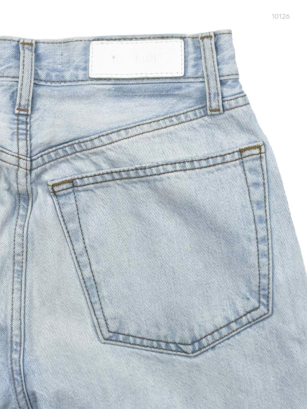 RE/DONE High Rise Loose Straight Jeans 24 Bleach Destroy 188-3WHRL - Picture 12 of 15